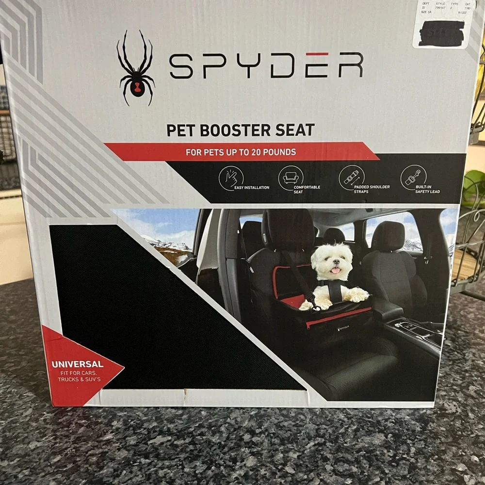 NIB/NWT: SPYDER Pet Booster Seat
